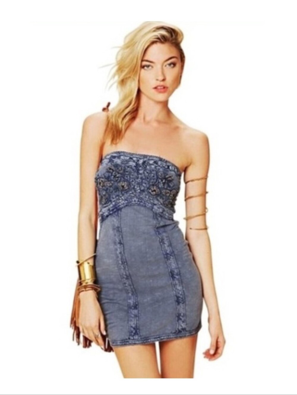 Vintage Free People Moroccan Tea Tube Dress Size L